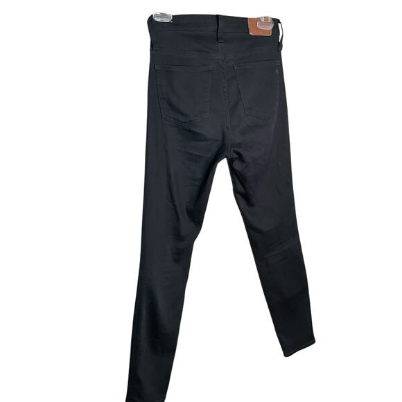 Madewell 9" High Rise Skinny Jeans Denim Stretch Dark Wash Black Womens Size 26 - Picture 2 of 5